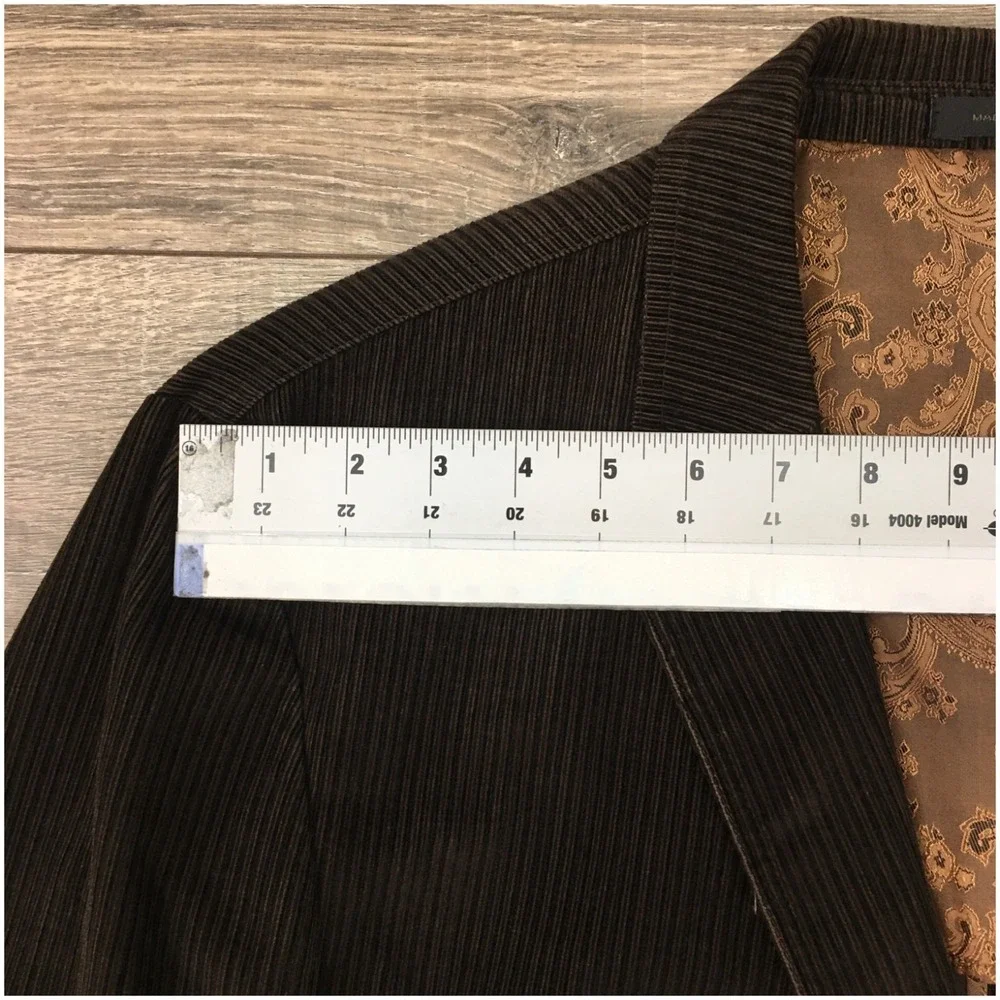 ANDREW FEZZA Mens Corduroy Blazer Sport Coat Casual Jacket Size 46L Classic Suit